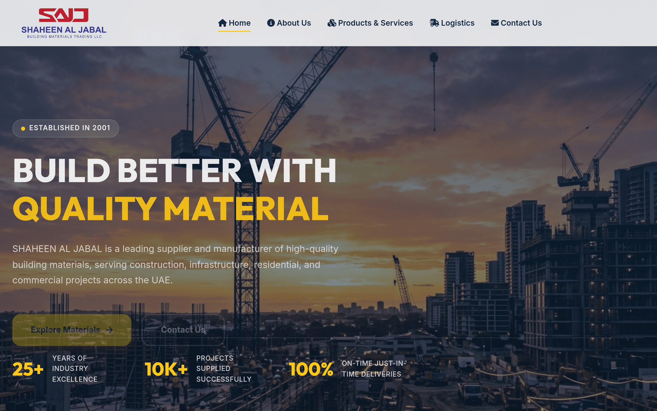 Shaheen Al Jabal website preview
